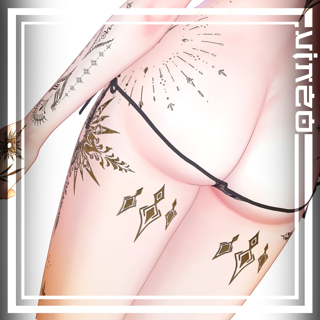❄️Frozen Tattoos-14 avatars❄️ 4k Textures 入れ墨 *テクスチャ* /HD