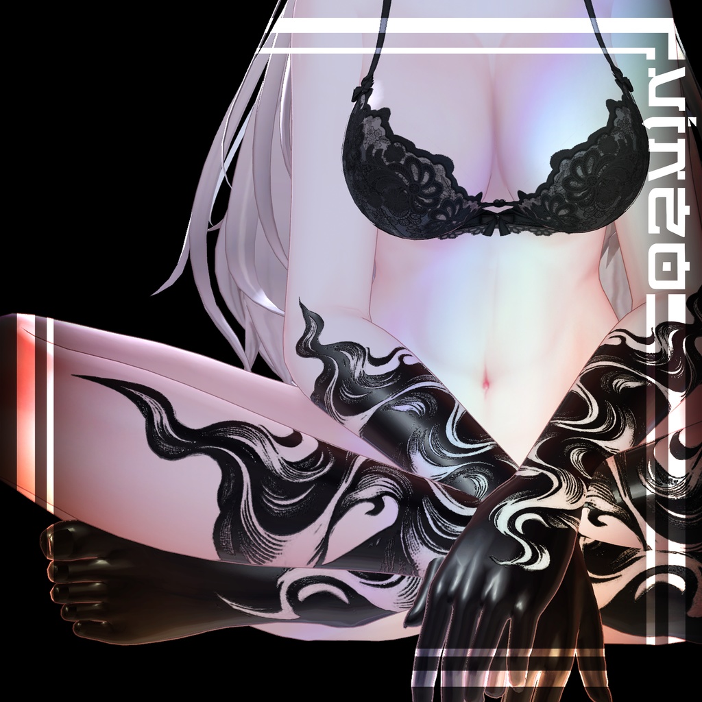 ❌Gothic Gloves-Legs Tattoo❌ 14 avatars 入れ墨 *テクスチャ* /HD 4k Textures