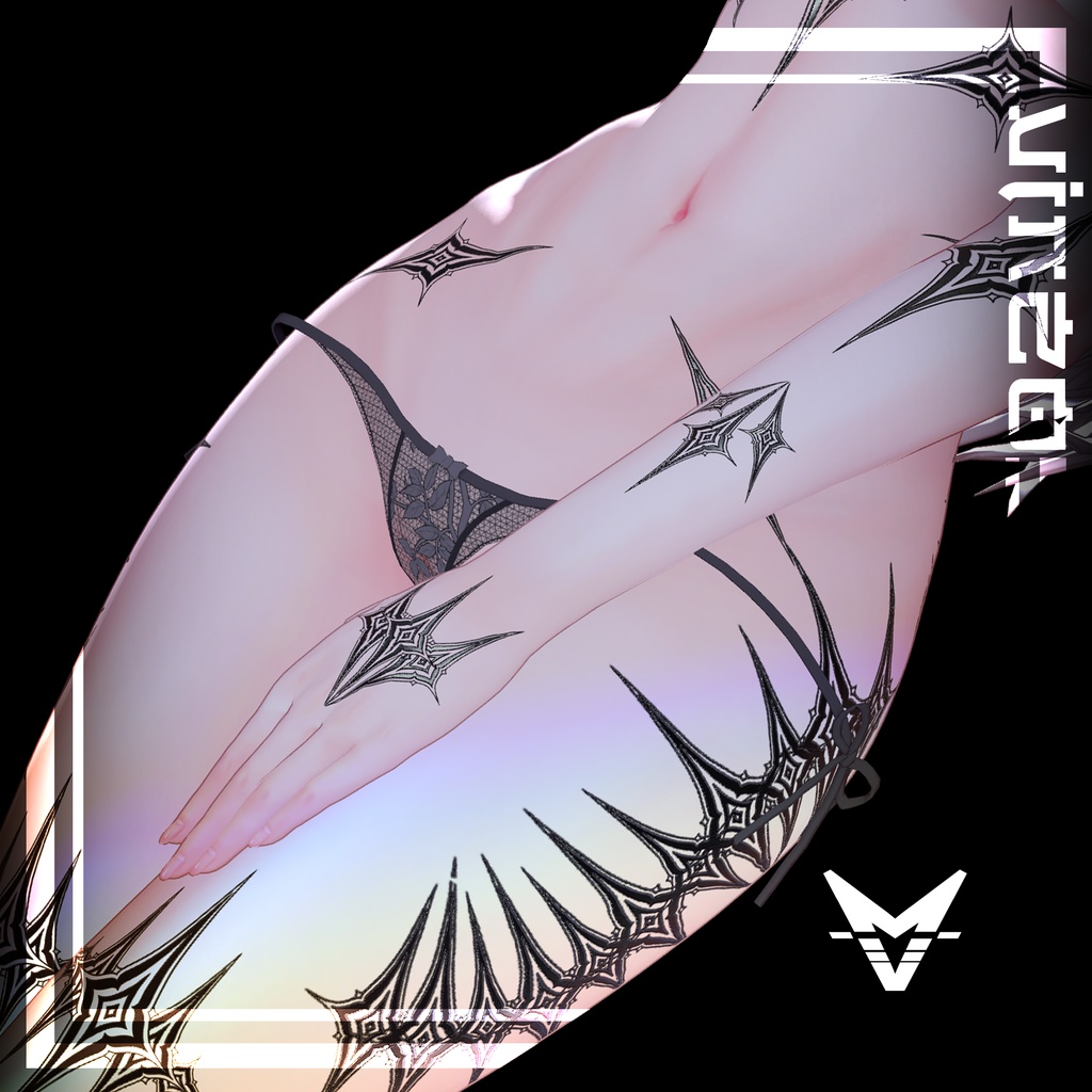 ⏮︎ Prismatic Tattoos ⏭︎ 14 avatars 入れ墨 *テクスチャ* /HD 4k Textures