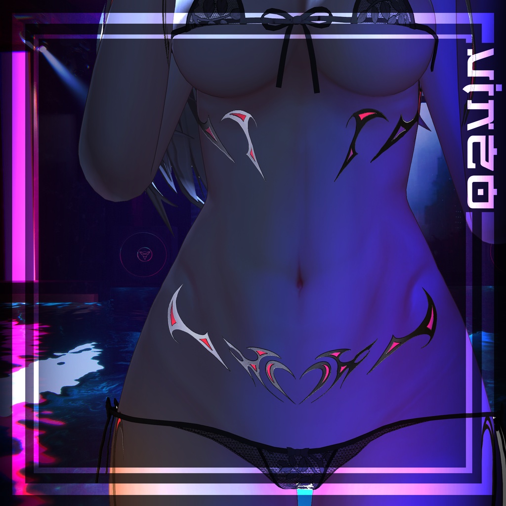 𓆩ꨄ︎𓆪Neo Succubus Tattoos𓆩ꨄ︎𓆪 15 avatars 入れ墨 *テクスチャ* /HD 4k Textures