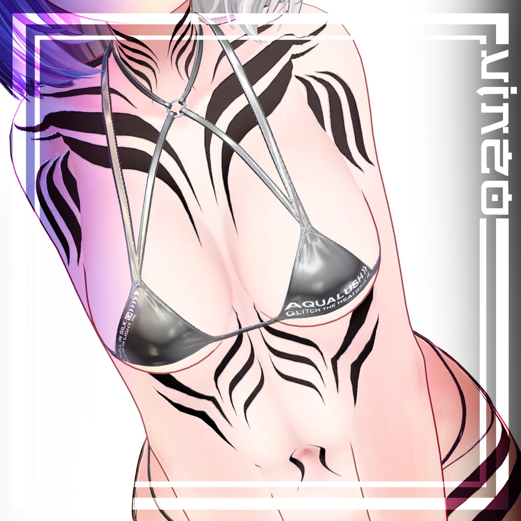 『Tattoos Blackout Ghost』 25 avatars 入れ墨 *テクスチャ* /HD 4k Textures