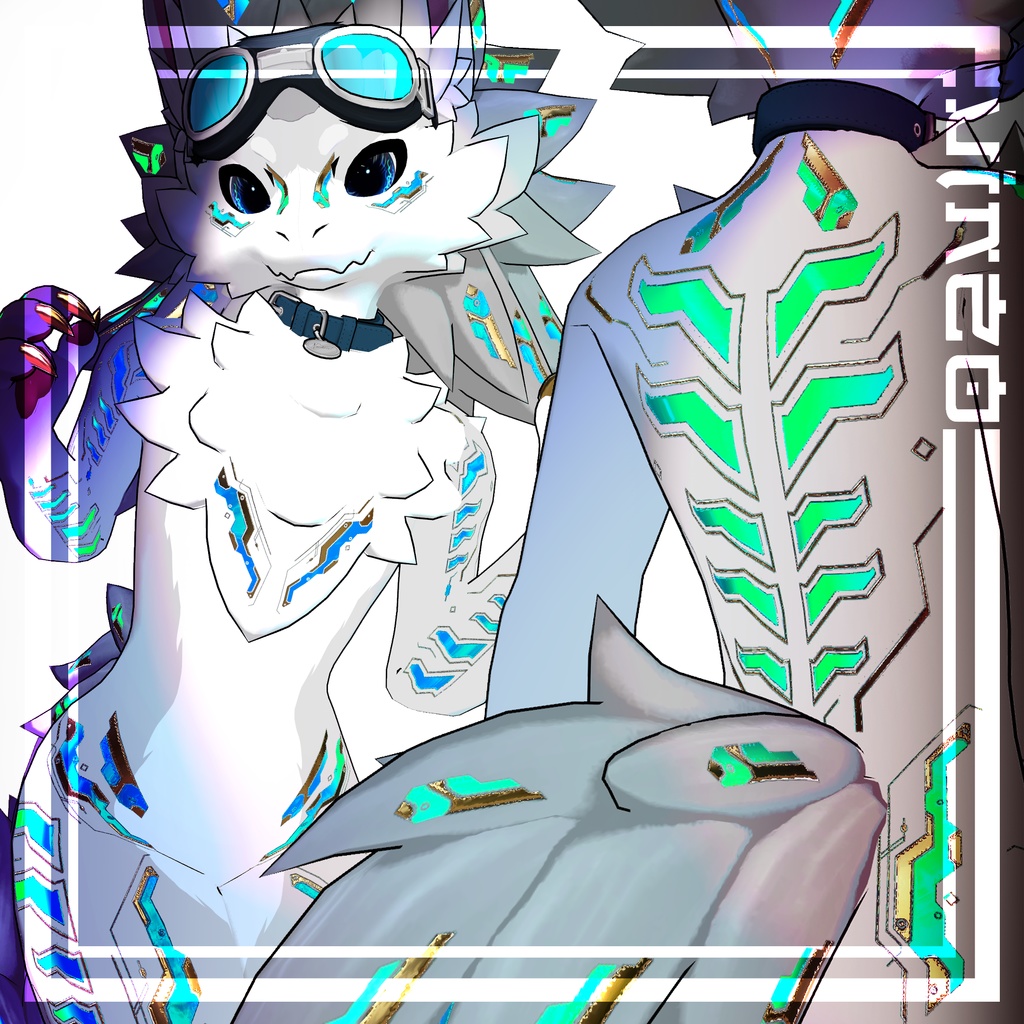 『Gold Cyberpunk Novabeast』 ウルキ -Eyes+Body Tex HD