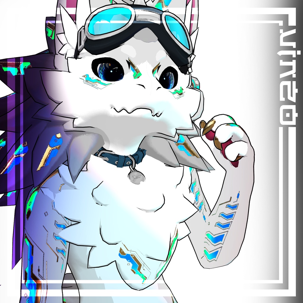 『Gold Cyberpunk Novabeast』 ウルキ -Eyes+Body Tex HD