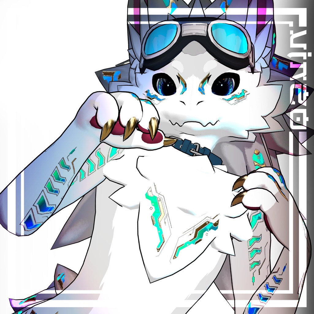 『Gold Cyberpunk Novabeast』 ウルキ -Eyes+Body Tex HD