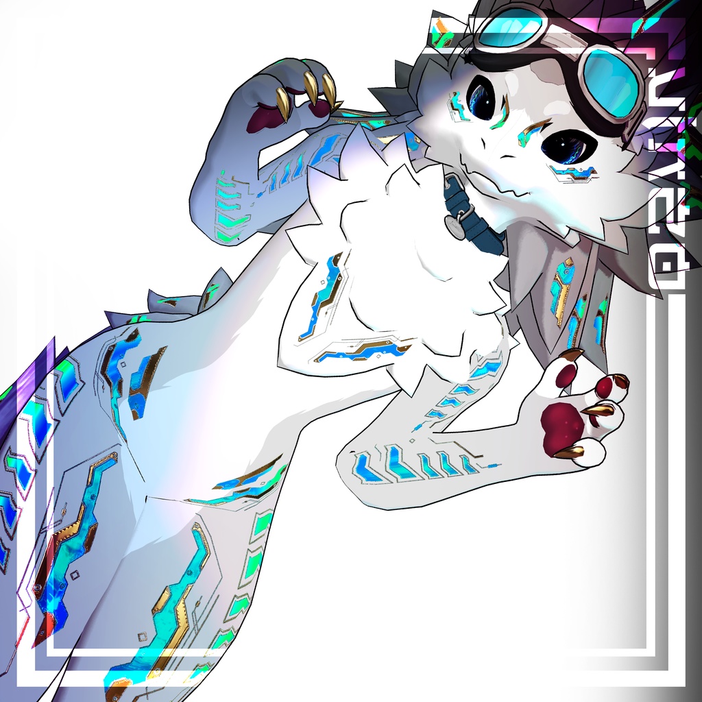 『Gold Cyberpunk Novabeast』 ウルキ -Eyes+Body Tex HD