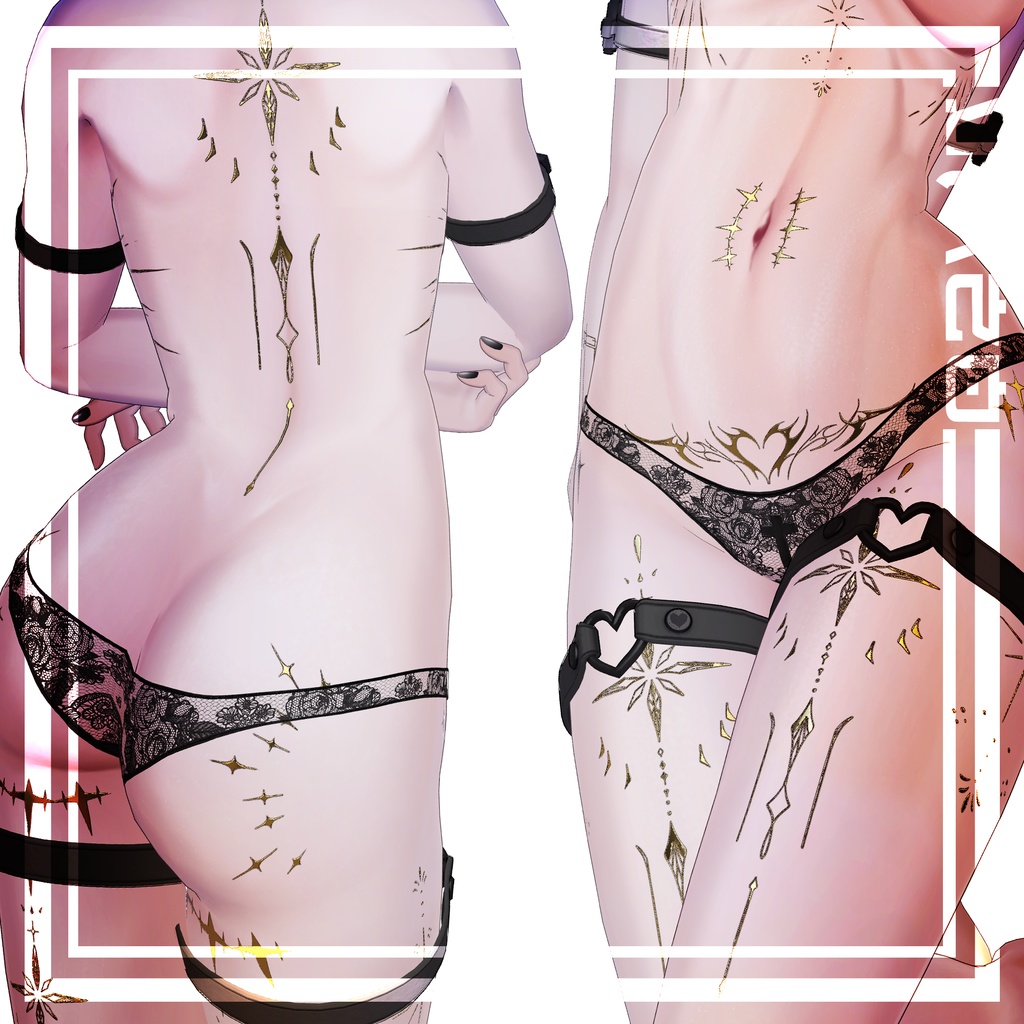 𓆩♡Venus Tattoos Lasyusha♡𓆪 入れ墨 *テクスチャ*ラシューシャ/4k HD