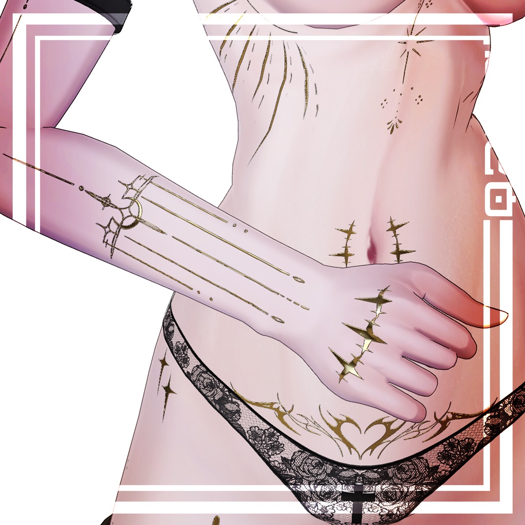 𓆩♡Venus Tattoos Lasyusha♡𓆪 入れ墨 *テクスチャ*ラシューシャ/4k HD