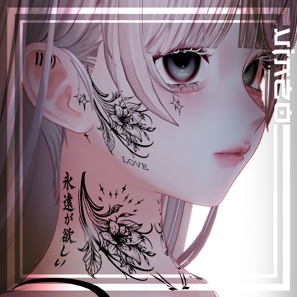 【Face Tattoos】 | 26 Avatars | 入れ墨 | HD Textures