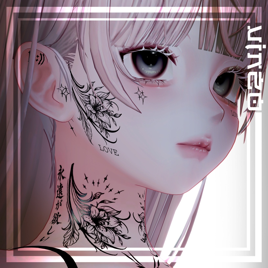 【Face Tattoos】 | 26 Avatars | 入れ墨 | HD Textures