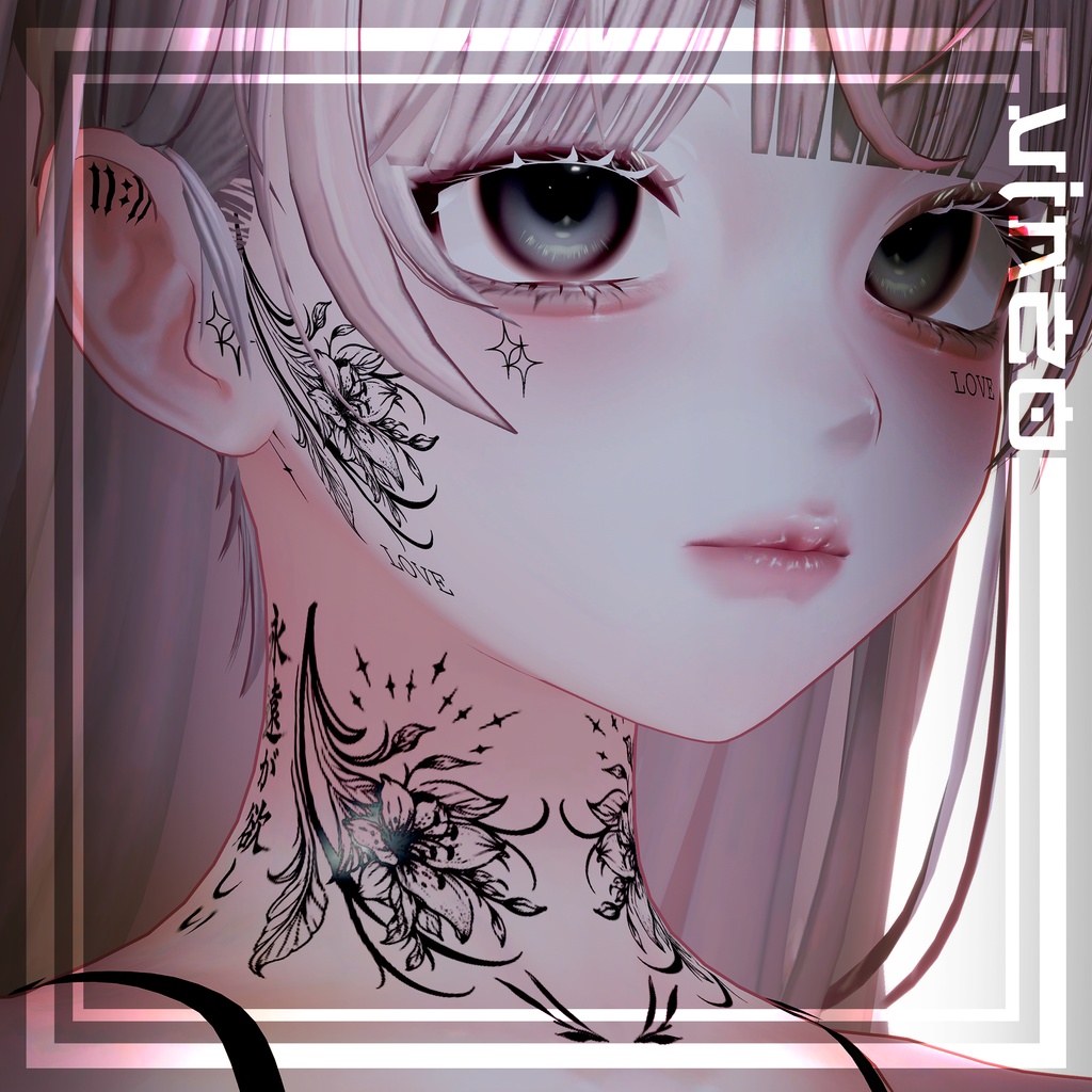【Face Tattoos】 | 26 Avatars | 入れ墨 | HD Textures