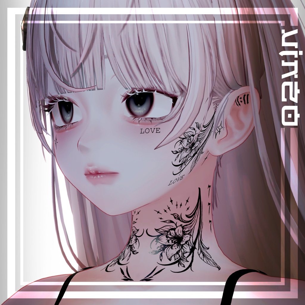 【Face Tattoos】 | 26 Avatars | 入れ墨 | HD Textures