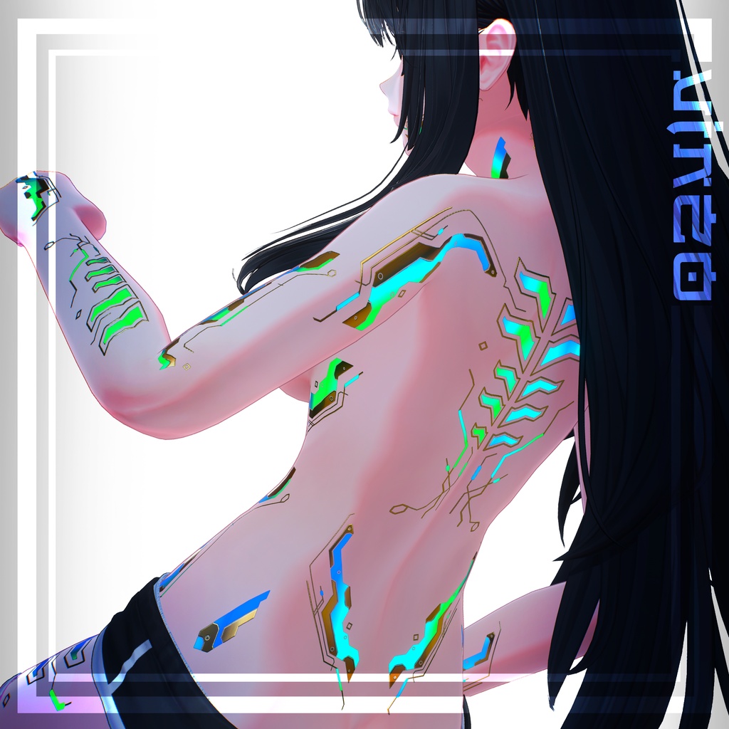 Cyberpunk Misaki テクスチャ 金「海咲」HD