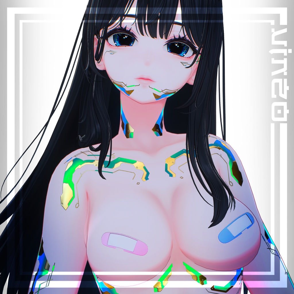 Cyberpunk Misaki テクスチャ 金「海咲」HD