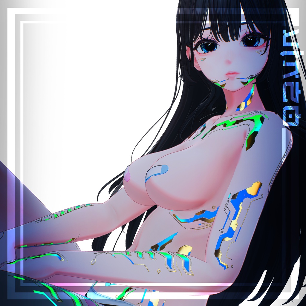 Cyberpunk Misaki テクスチャ 金「海咲」HD