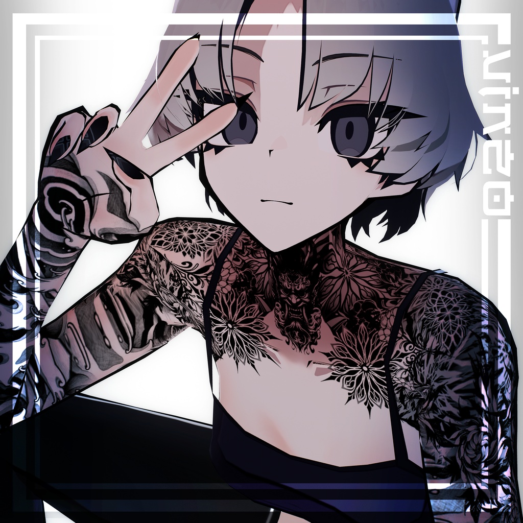【SiuSiu-Oni Tattoos】 4k Textures 入れ墨 - テクスチャ