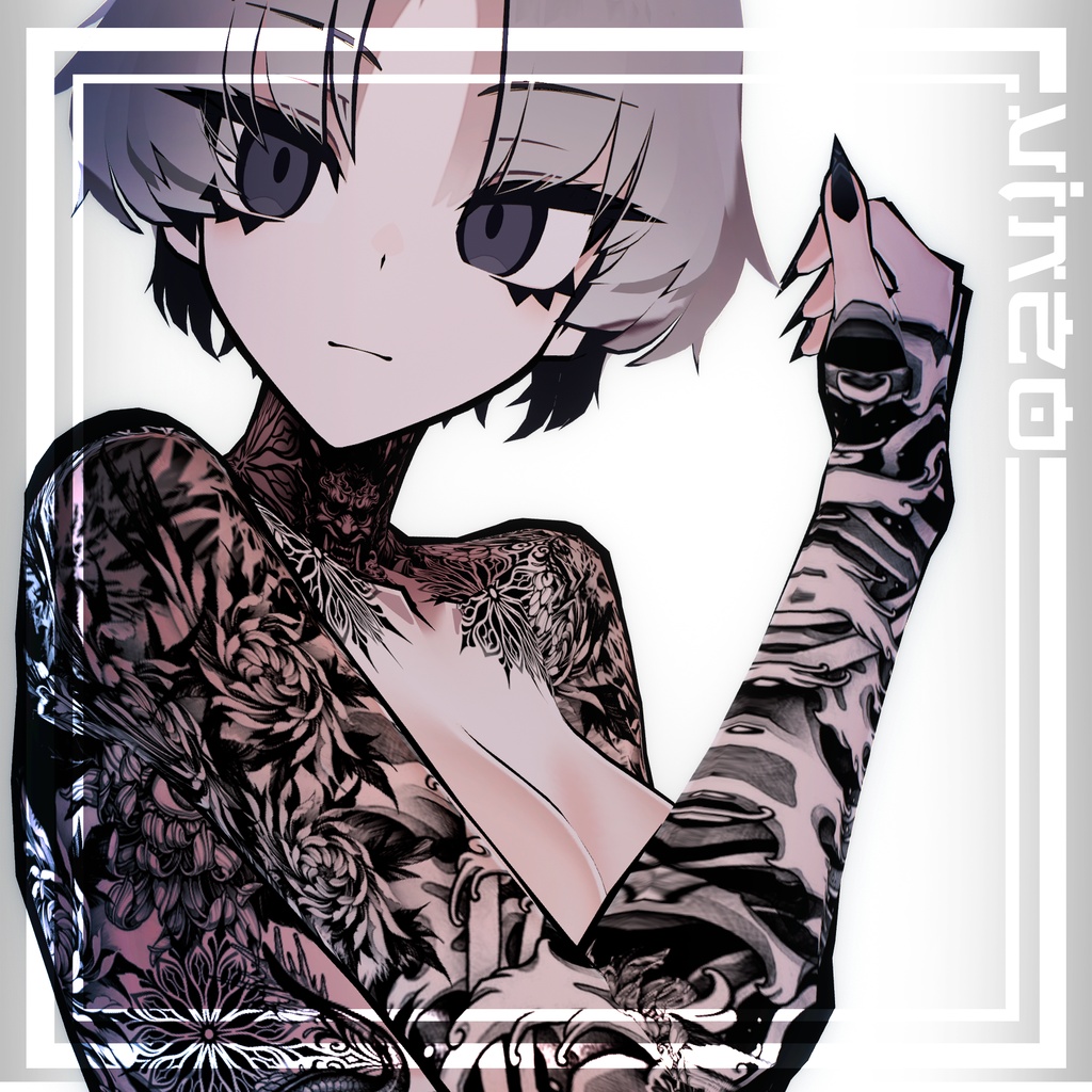 【SiuSiu-Oni Tattoos】 4k Textures 入れ墨 - テクスチャ