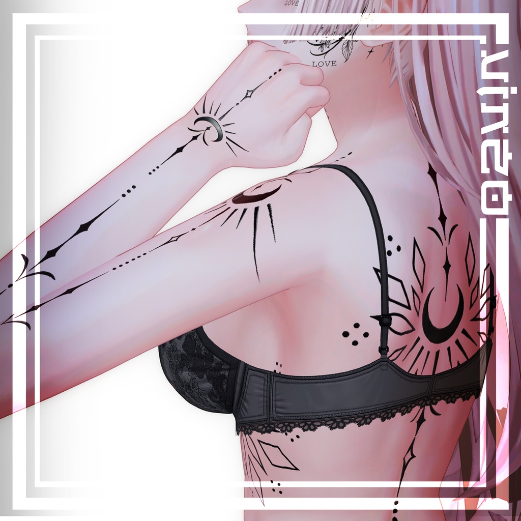 【Astro Tattoos】 25 Avatars - 4k Textures 入れ墨 *テクスチャ* /HD