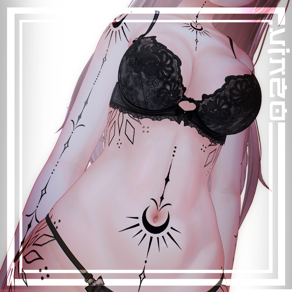 【Astro Tattoos】 25 Avatars - 4k Textures 入れ墨 *テクスチャ* /HD