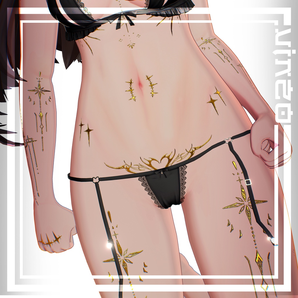 𓆩♡Venus Tattoos Kaguya Rurune & Mizuki ♡𓆪 入れ墨 *テクスチャ/4k HD