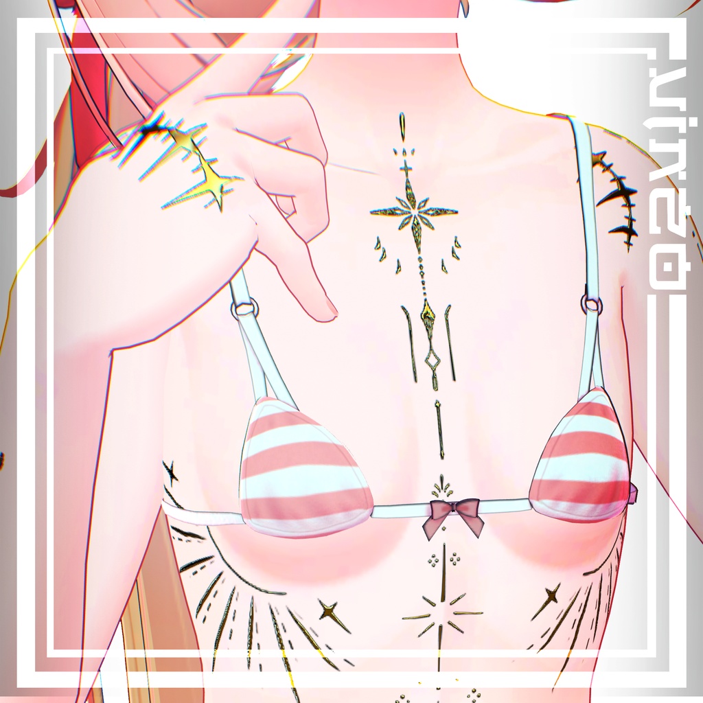 𓆩♡Venus Tattoos Chocolat,Chiffon,Lime,Plum ♡𓆪 入れ墨 *テクスチャ/4k HD