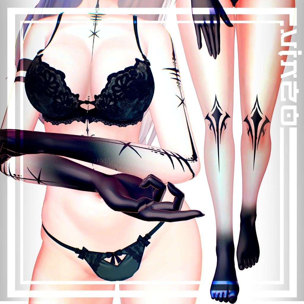 ⏾Witch Tattoos ⏾ 25 Avatars - 4k Textures 入れ墨 *テクスチャ* /HD