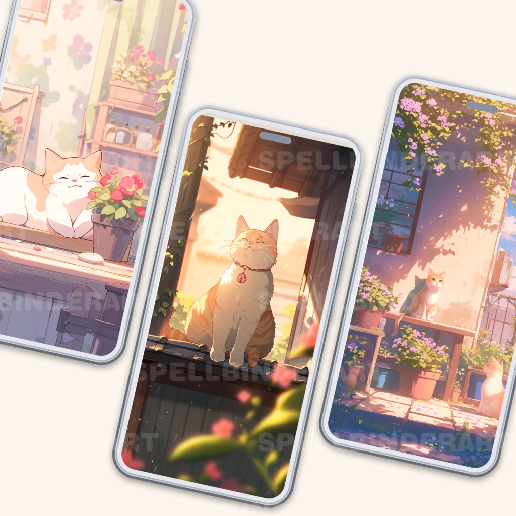 Chill cats wallpaper lofi plants wallpaper desktop japan wallpaper kawaii studio wallpaper cats and plants pastel wallpaper cozy wallpaper