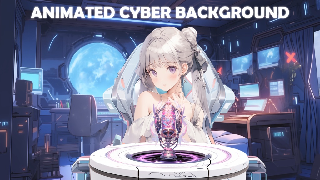 Cyber Background Animated - desktop wallpaper