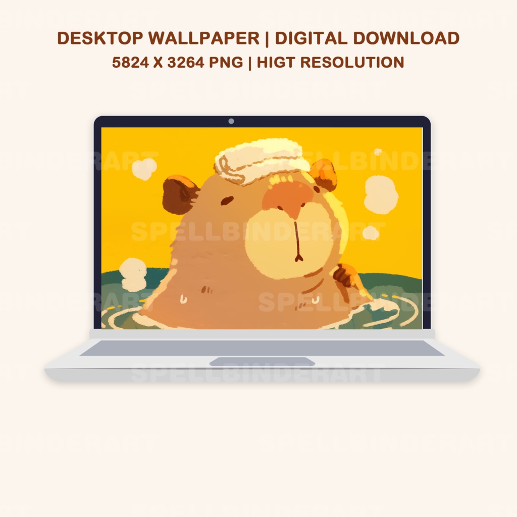 Capybara wallpaper | animal wallpaper | desktop wallpaper | phone wallpaper | homescreen theme | wallpaper | spring