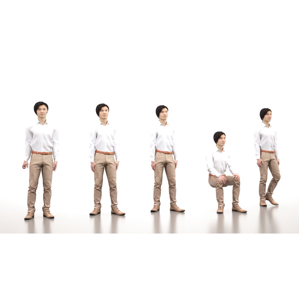 フリー3D人物 アニメーション付Aポーズ – 068_Syun