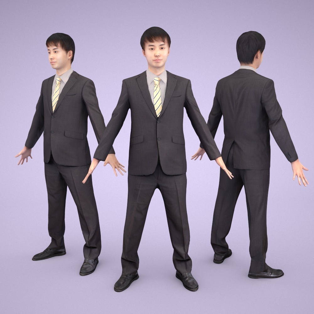 アニメーション付の3D人モデル 102_Sota