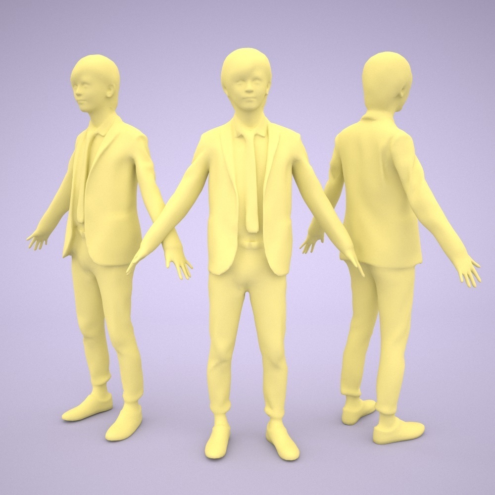 アニメーション付の3D人モデル 084_Ren