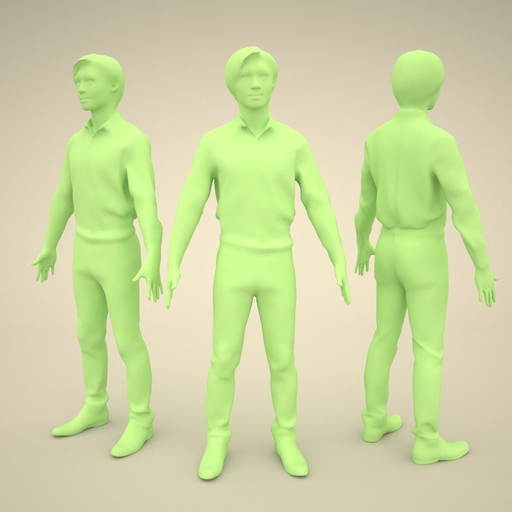 アニメーション付の3D人モデル 068_Syun