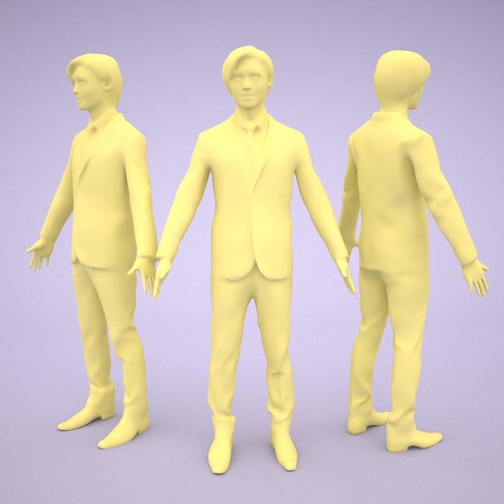 アニメーション付の3D人モデル 064_Syun