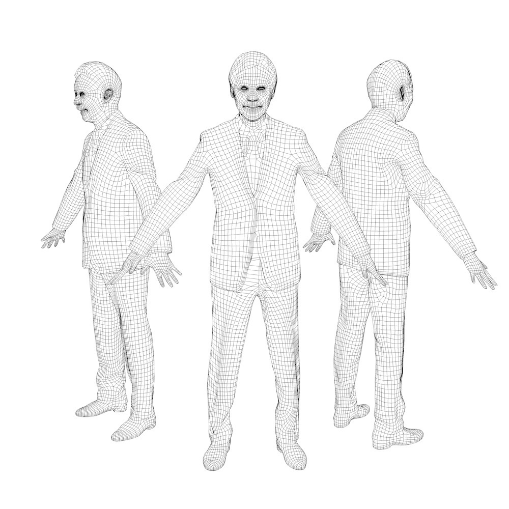 アニメーション付の3D人モデル 046_Ken