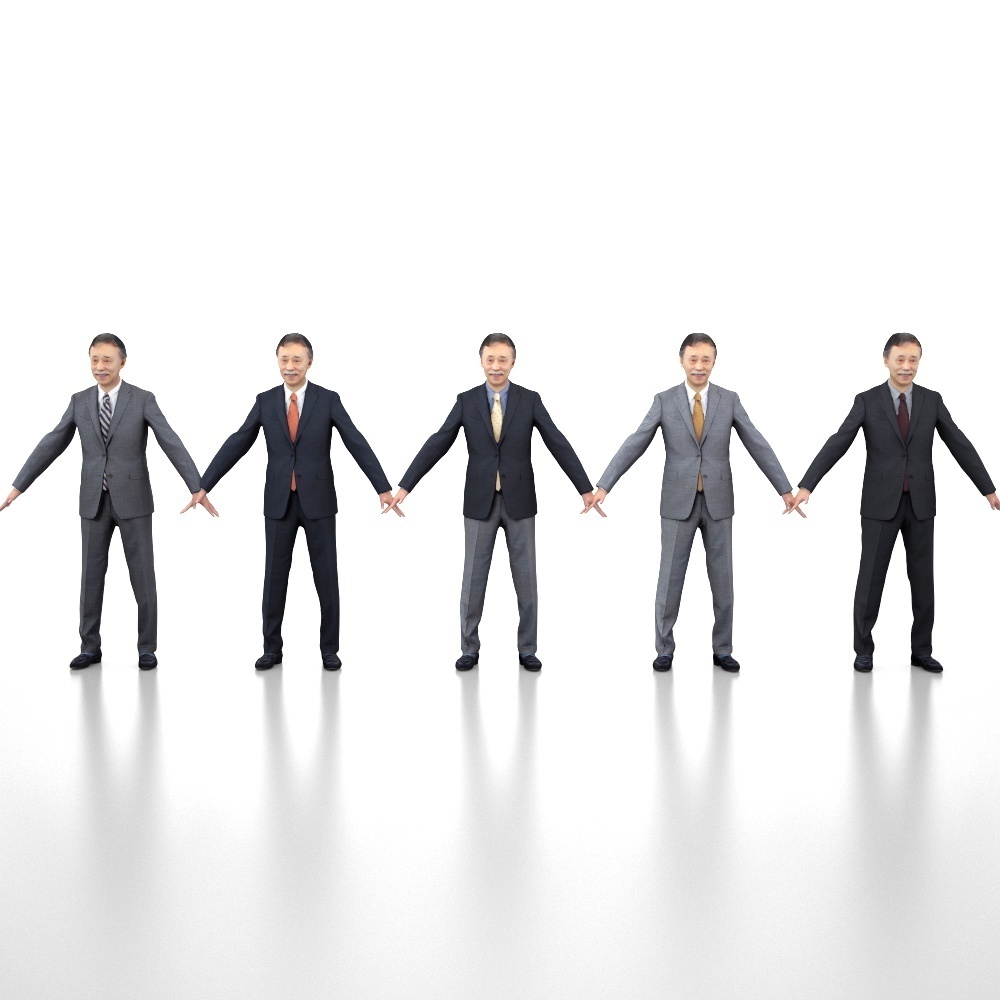 アニメーション付の3D人モデル 046_Ken