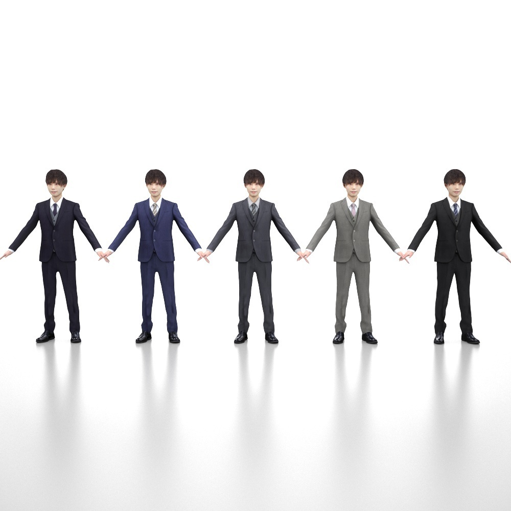 アニメーション付の3D人モデル 032_Toru