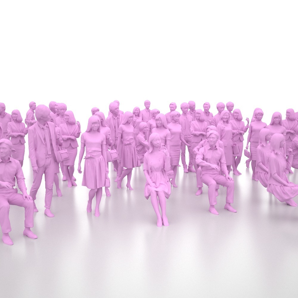 3D人物素材-ポーズド 10個セット 001_Posed-set