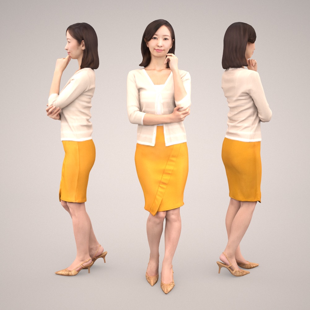 3D人物素材ポーズド 097_Aya