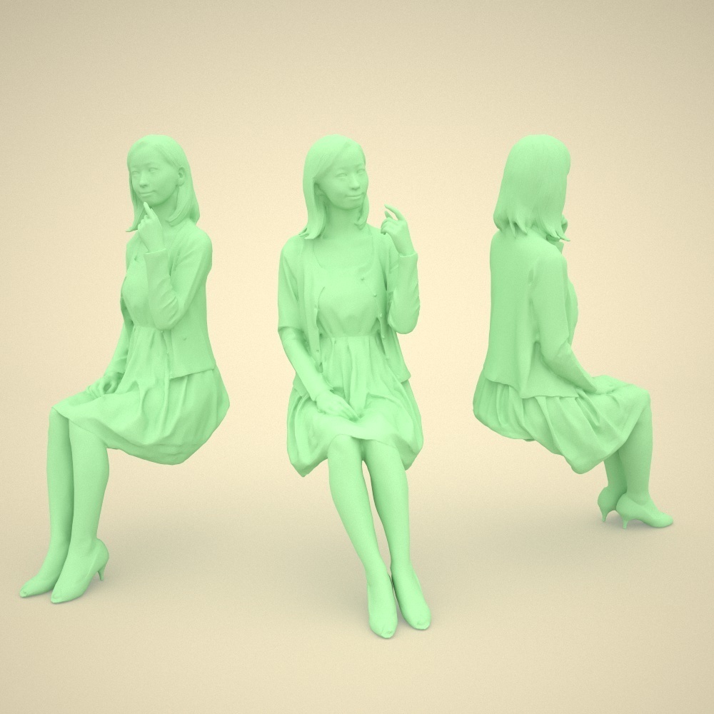 3D人物素材ポーズド 091_Aya