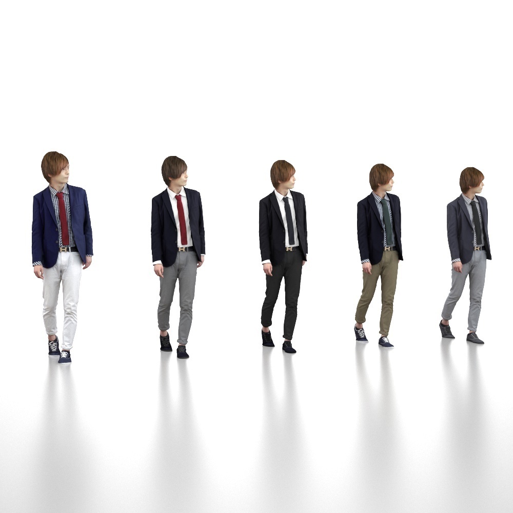 3D人物素材ポーズド 083_Ren