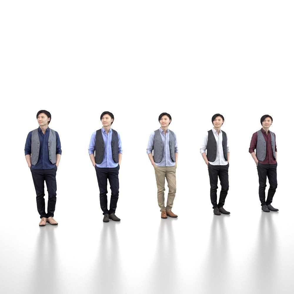 3D人物素材ポーズド 069_Syun