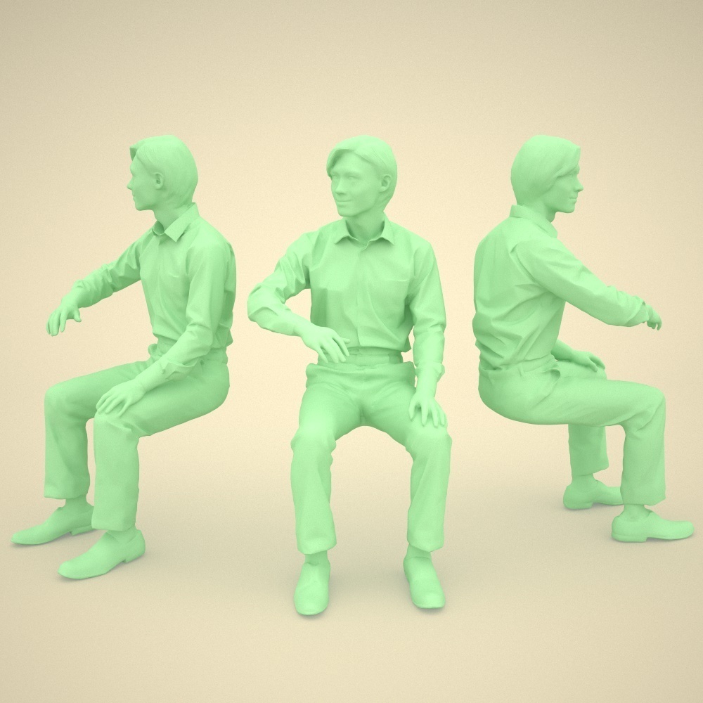 3D人物素材ポーズド 065_Syun