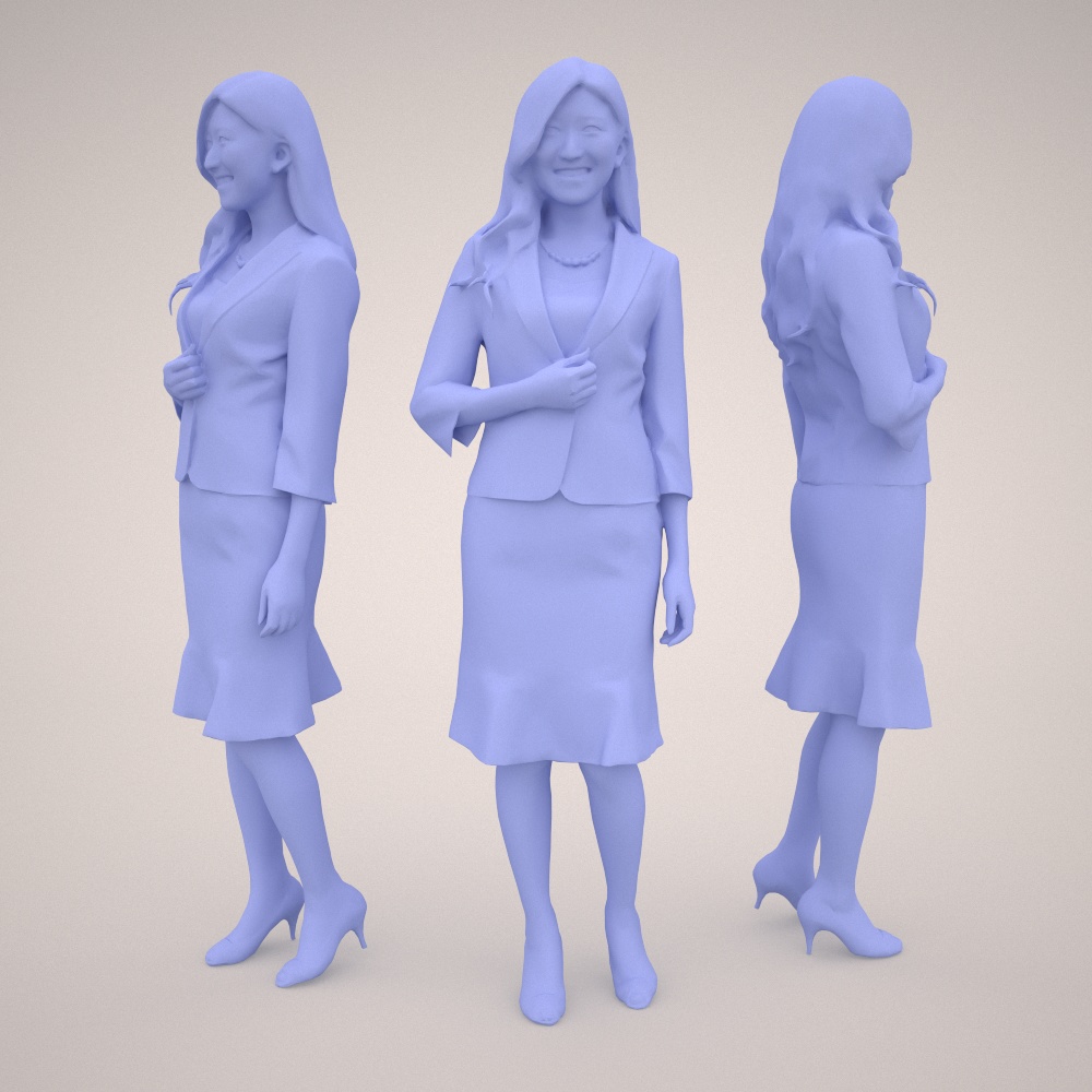 3D人物素材ポーズド 055_Mao
