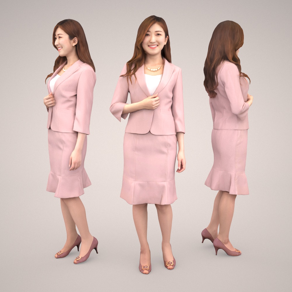 3D人物素材ポーズド 055_Mao