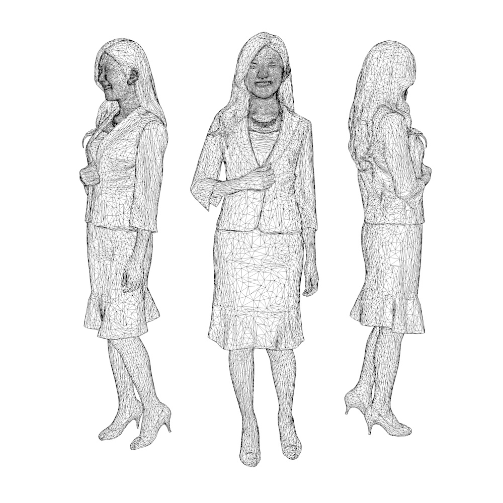 3D人物素材ポーズド 055_Mao