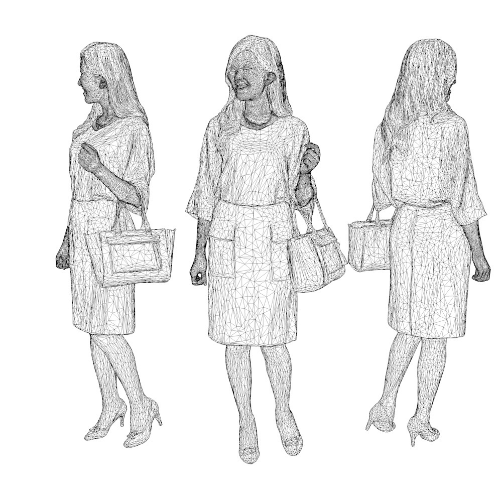 3D人物素材ポーズド 051_Mao