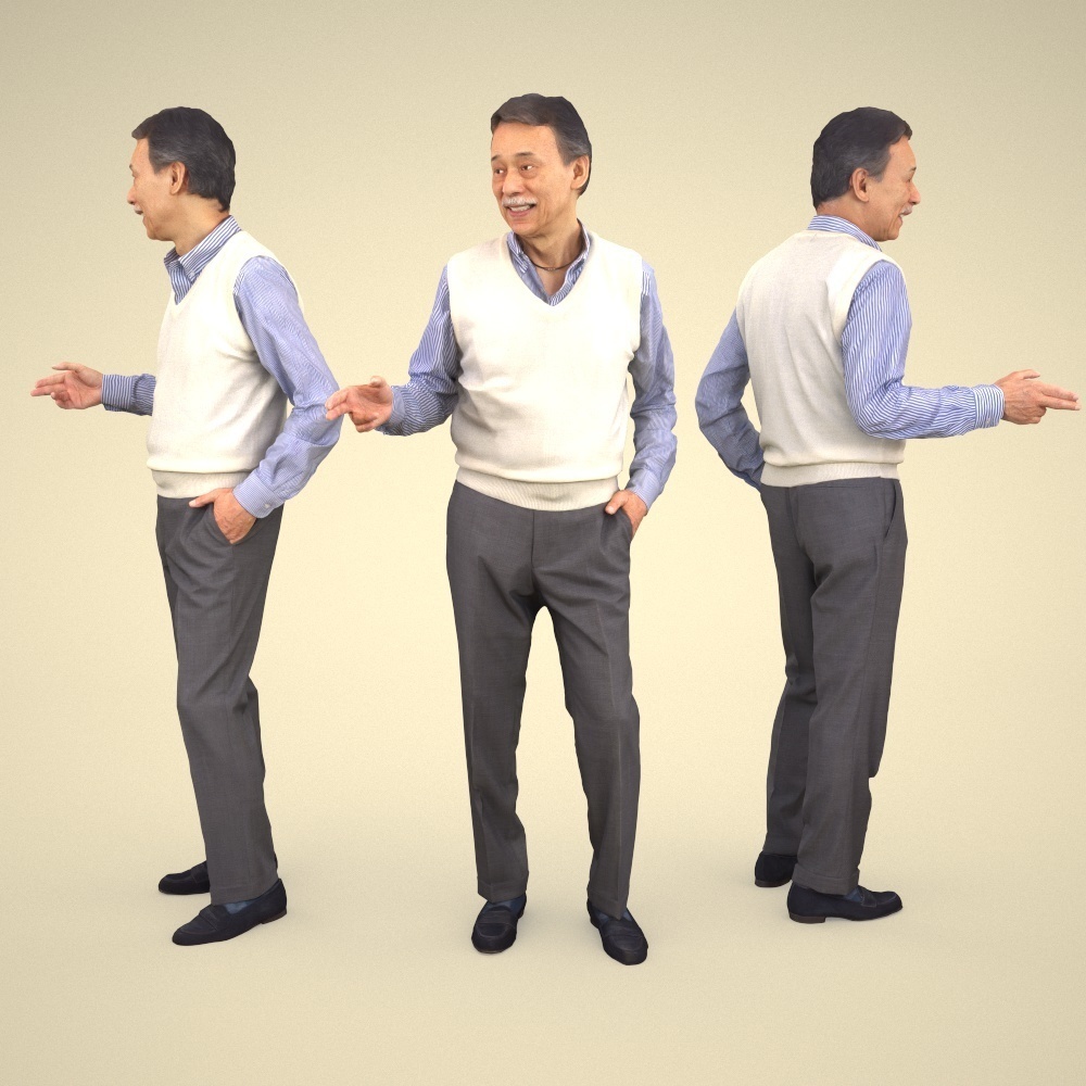 3D人物素材ポーズド 049_Ken