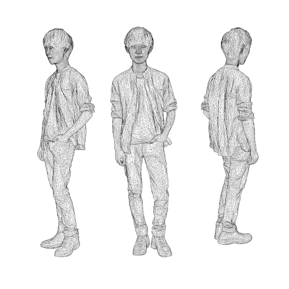 3D人物素材ポーズド 033_Toru