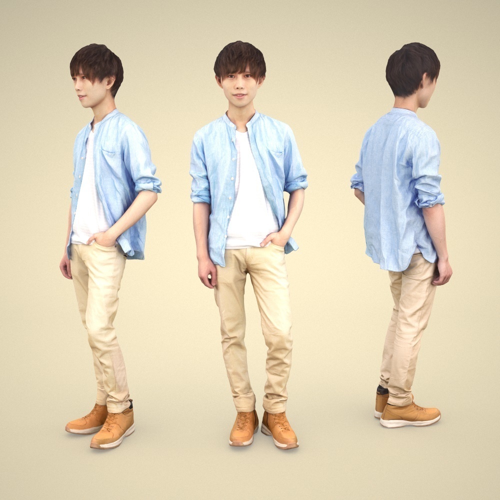 3D人物素材ポーズド 033_Toru