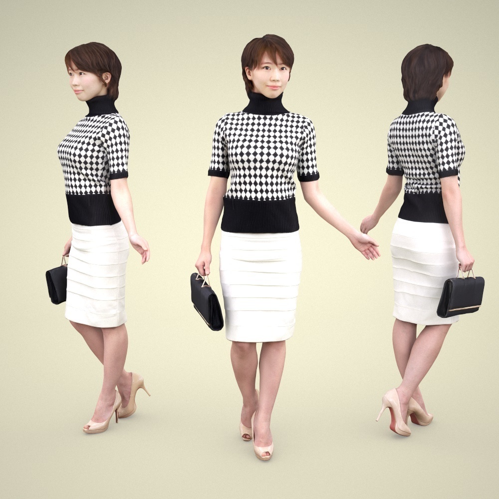 3D人物素材ポーズド 025_Haru
